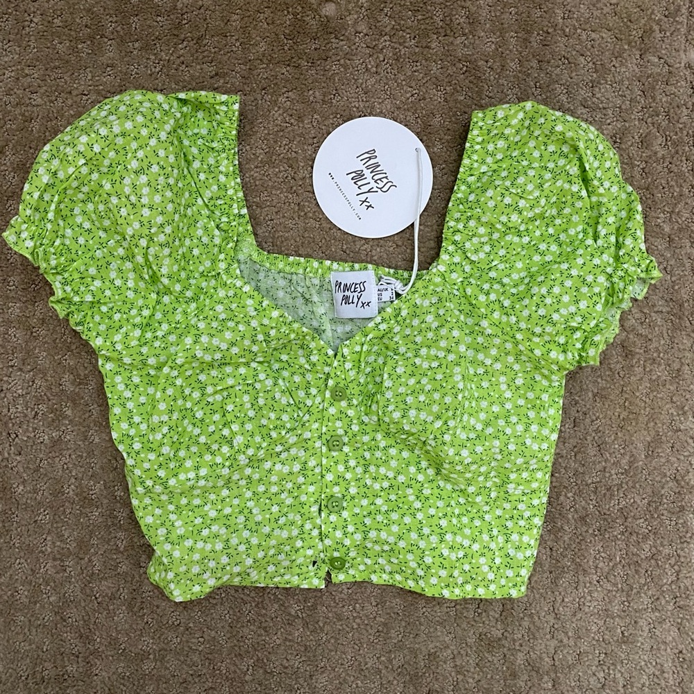 Princess Polly Laguna Top Green